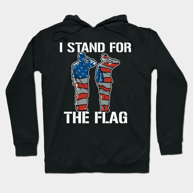 American Flag Stand For The Flag Hoodie by RadStar